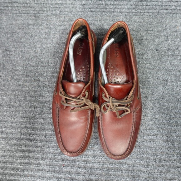 Bass Shoes Mens 12 W Brown Harry Leather Casual Lace Up Loafer main image 12